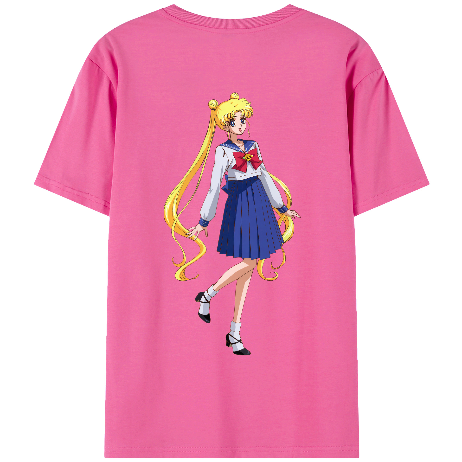 （画像用） 美少女戦士セーラームーン 愛野 美奈子 あいの みなこ Sailor Moon Aino Minako レディース半袖Tシャツ(バックプリント)
